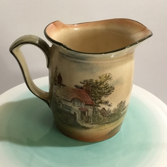 Vintage antique Royal Doulton Series Ware scenic jug pitcher - Picture 2 of 13
